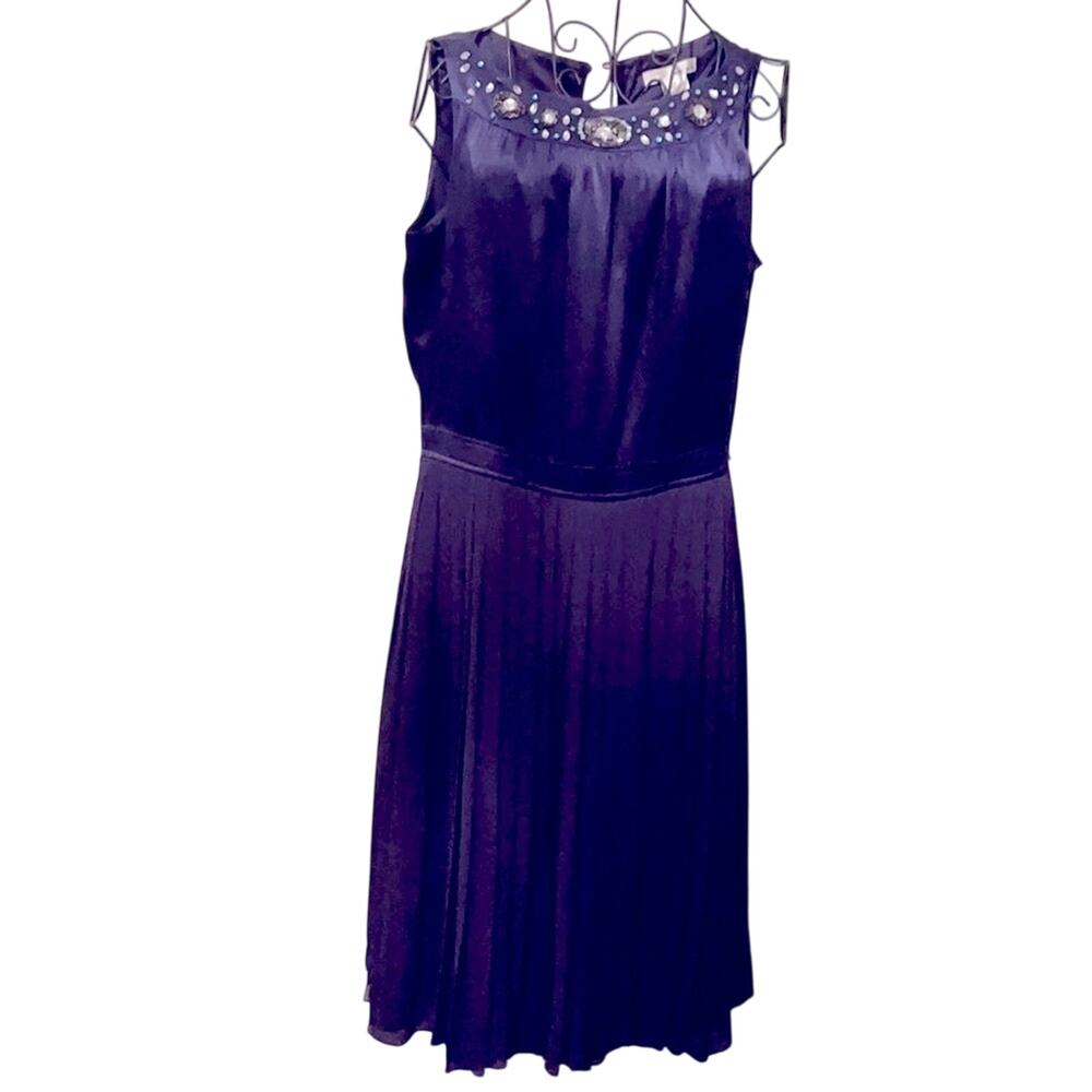 WDNY bejeweled Party dress Purple Size 8